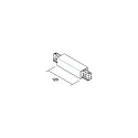 Brumberg Center position power feeder for 3-phase power tracks, black