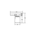 Brumberg LED 3-Phasen Strahler RETAIL ONE, 30°, 31W, 3500K, 3944lm, IP20, 230V AC, 50 Hz, rund, silber