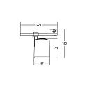 Brumberg LED Schienenstrahler RETAIL ONE 230V AC, 50 Hz, rund, CRI > 90, 31W, 40°, 3000K, 3816lm, silber
