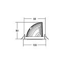 Brumberg LED Einbaurichtstrahler ARTEMIS MICRO 230V AC, 50 Hz, rund, CRI > 90, 12,5 W, 60°, 3500K, 1517lm, silber