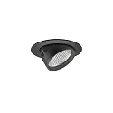 LED Einbaurichtstrahler ARTEMIS MINI, 20°, 27W, 3000K, 3719lm, IP20, 230V AC, 50 Hz, CRI > 90, rund, schwarz