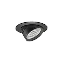 LED Einbaurichtstrahler ARTEMIS MIDI, 30°, 31,5W, 3000K, 3690lm, IP20, 230V AC, 50 Hz, CRI > 90, rund, schwarz