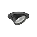 LED Einbaurichtstrahler ARTEMIS MAXI, 20°, 41,5W, 3000K, 5243m, IP20, 230V AC, 50 Hz, CRI > 90, rund, schwarz