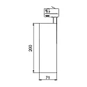 Brumberg LED-Schienenstrahler 230 V AC, 50 Hz, 2, 3500K, schwarz