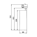 Brumberg LED 3-Phasen Strahler MAXI, 30°, 32W, 4000K, 3870lm, IP20, rund, silber