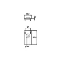 end piece PEPA HIGH with cable hole