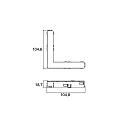Brumberg L-Verbinder zu 48V-Stromschiene PEPA, HOCH + FLACH, 90° Winkel, 10.5 x 10.5cm, elektrisch, schwarz