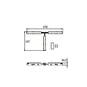 Brumberg T-connector PEPA HIGH electric, adjustable, black