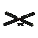 Flexibler X-Verbinder zu 48V-Stromschiene PEPA, HOCH (BRUM-88488xx), elektrisch, schwarz