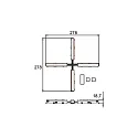 Brumberg Flexibler X-Verbinder zu 48V-Stromschiene PEPA, HOCH (BRUM-88488xx), elektrisch, schwarz