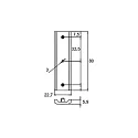 Brumberg Stabilisierungsplatte zu 48V-Stromschiene PEPA, HOCH (BRUM-88488x), mechanisch, Aluminium