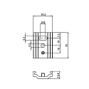 Brumberg Seilabhängung zu 48V-Stromschiene PEPA, FLACH (BRUM-88487x), mit Schnellspanner, schwarz / chrom, 500cm