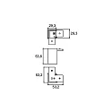 Brumberg Eckverbinder zu 48V-Stromschiene PEPA, HOCH (BRUM-88488x), 90°, mechanisch, schwarz / silber