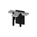 T-Verbinder zu 48V-Stromschiene PEPA, HOCH (BRUM-88488x), mechanisch, schwarz / silber