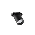 LED Einbaurichtstrahler TRAXX MICRO, 30°, 9W, 1093lm, IP20, 230V AC, 50 Hz, CRI > 90, rund, drehbar, 3500K, schwarz