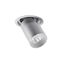 LED Einbaustrahler TRAXX MINI 230V AC, 50 Hz, CRI > 90, 12,5 W, 20°, 3500K, 1593lm, rund, silber