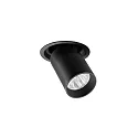 LED Einbaurichtstrahler TRAXX MINI, 40°, 15W, 1819lm, IP20, 230V AC, 50 Hz, CRI > 90, rund, 4000K, schwarz