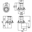 Brumberg LED Einbaustrahler TRAXX MINI 230V AC, 50 Hz, CRI > 90, 12,5W, 60°, 4000K, 1433lm, rund, schwarz