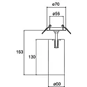 LED Halbeinbau-Richtstrahler TRAXX MIDI, 230V AC, 50 Hz, 23W, 25°, 3000K, 2928lm, CRI > 90, rund
