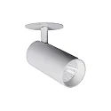LED Halbeinbau-Richtstrahler TRAXX MIDI, 230V AC, 50 Hz, 23W, 50°, 3500K, 2974lm, CRI > 90, rund, silber