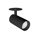 LED Halbeinbau-Richtstrahler TRAXX MIDI, 230V AC, 50 Hz, 23W, 50°, 3000K, 2940lm, CRI > 90, rund, schwarz