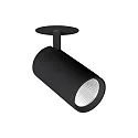 LED Halbeinbau-Richtstrahler TRAXX MAXI, 230V AC, 50 Hz, 30W, 20°, 3500K, 3580lm, CRI > 90, rund, schwarz