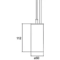 Brumberg LED Pendelleuchte TRAXX MINI, IP20, 13W, 20°, 4000K, 1631lm, schwarz