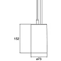 Brumberg LED Pendelleuchte TRAXX MAXI, IP20, 20°, 26W, 3000K, 3326lm, schwarz