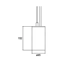 LED Pendelleuchte TRAXX MAXI, 28W, 3544lm, IP20, DALI dimmbar, 3500K, silber