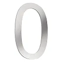 Hausnummer „ 0 “, Höhe 16cm, Edelstahl, gebürstet