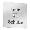Gravur für Klingelplatte, 10 x 10cm (Art.-Nr. CMD-104, Edelstahl)