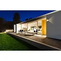 Outdoor wall luminaire 22 x 22cm, IP44, E27, stainless steel / opal glass