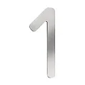 Hausnummer „ 1 “, Höhe 16cm, Edelstahl, gebürstet