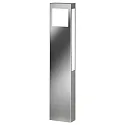 Outdoor Stehleuchte AQUA PAULO, IP44, 80cm, 2G11 (inkl. 18W 3000K 1800lm), Edelstahl / Makrolon, gebürstet