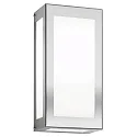 Outdoor LED Wandleuchte AQUA RAIN, IP44, 12W 3000K 1200lm, Edelstahl / Opalglas, gebürstet