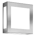 Außenwandleuchte AQUA LEGENDO, IP44, 2x E27, Edelstahl / Opalglas, gebürstet