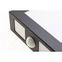 CMD Creative Metalldesign Outdoor wall luminaire AQUA LEGENDO with motion detector, IP44, 2x E27, stainless steel / opal glass, anthracite