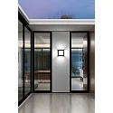 CMD Creative Metalldesign Outdoor LED Wandleuchte AQUA LEGENDO, IP44, 12W 3000K 1200lm, Edelstahl / Opalglas, anthrazit