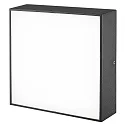 Outdoor LED Wand- und Deckenleuchte, IP65, quadratisch, Aluminium anthrazit / Makrolon, 24 x 24cm, 10W 3000K 898lm