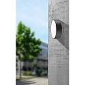 Outdoor LED wall or ceiling luminaire, IP65, round, anthracite, Ø 25cm