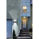 CMD Creative Metalldesign Outdoor LED wall luminaire, 2-side beam, adjustable beam angle, 12W 3000K