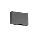 Outdoor LED Wandleuchte, IP65, Up&Down, Winkel separat einstellbar, 18W 3000K 910lm, anthrazit