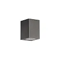 Außenwand-Strahler, IP65, eckig, Down, GU10 max. 35W, anthrazit / Klarglas