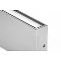 CMD Creative Metalldesign Outdoor LED Wandleuchte, IP54, 17cm, Up/Down, 10W 3000K 755lm 120°, Milchglas, Edelstahl