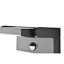 CMD Creative Metalldesign Outdoor LED Wandleuchte, IP54, mit Sensor, 20W 3000-6000K (CCT Switch), Kopf 355° neigbar, Aluminium / PC-Diffusor, anthrazit