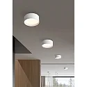 CMD Creative Metalldesign LED Outdoor Downlight Ø 9cm, IP44, 10W 3000/4000/6000K (CCT Switch) 727lm  120°, Aluminium / PC, weiß
