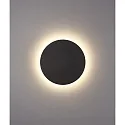 CMD Creative Metalldesign outdoor wall luminaire round, CCT Switch, indirect IP54, anthracite