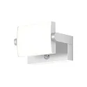 CMD Creative Metalldesign Outdoor LED Wandleuchte, IP54, mit Sensor, 20W 3000-6000K (CCT Switch), Kopf 355° neigbar, Aluminium / PC-Diffusor, weiß