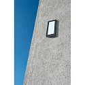 Outdoor wall luminaire AQUA LONG, IP44, E27, stainless steel / opal glass, anthracite