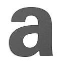 Hausnummer „ a “, Höhe 25cm, Edelstahl, anthrazit